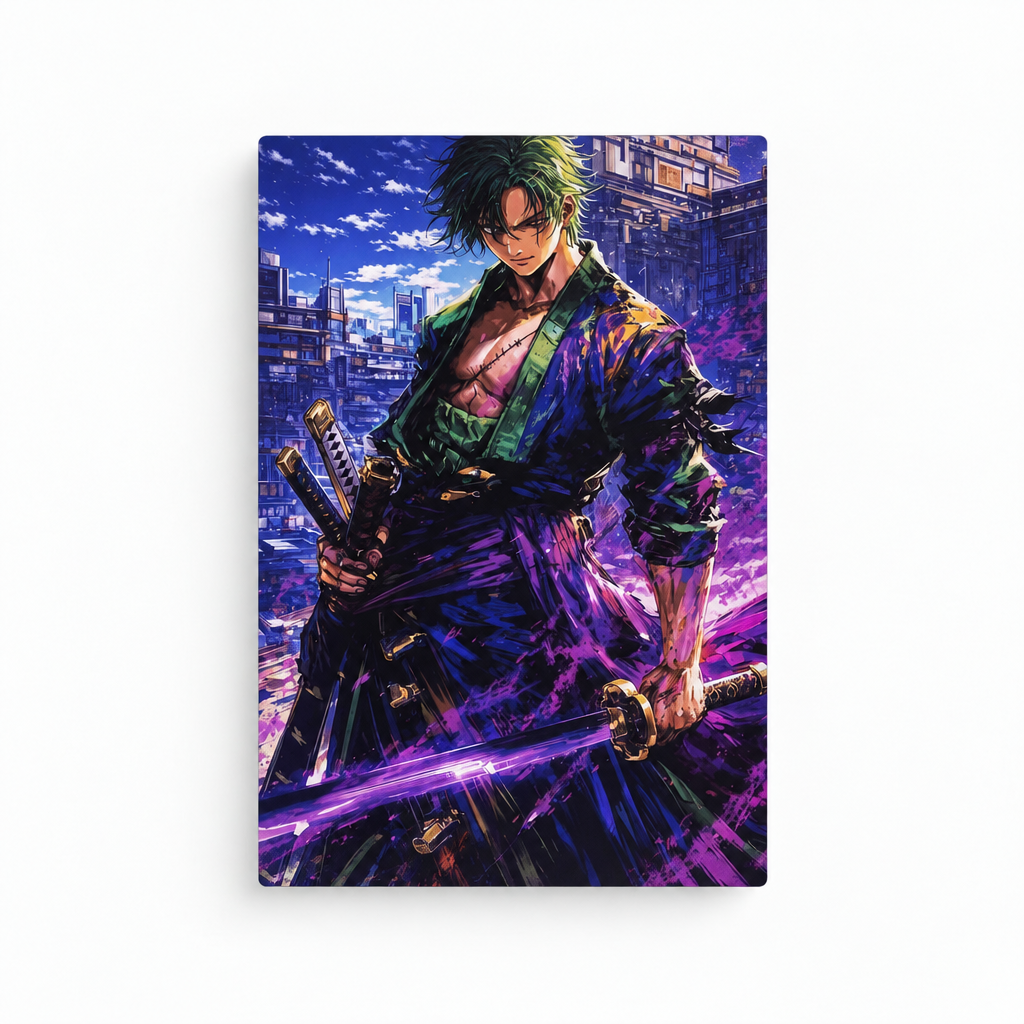 Anime Schwertkämpfer Wandbild