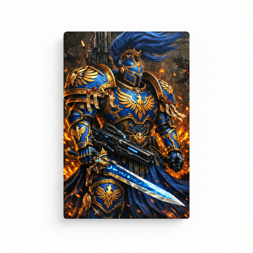 Futuristischer Ritter Wandbild