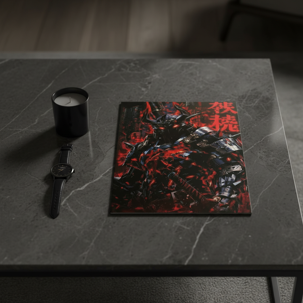 Dunkler Samurai Wandbild