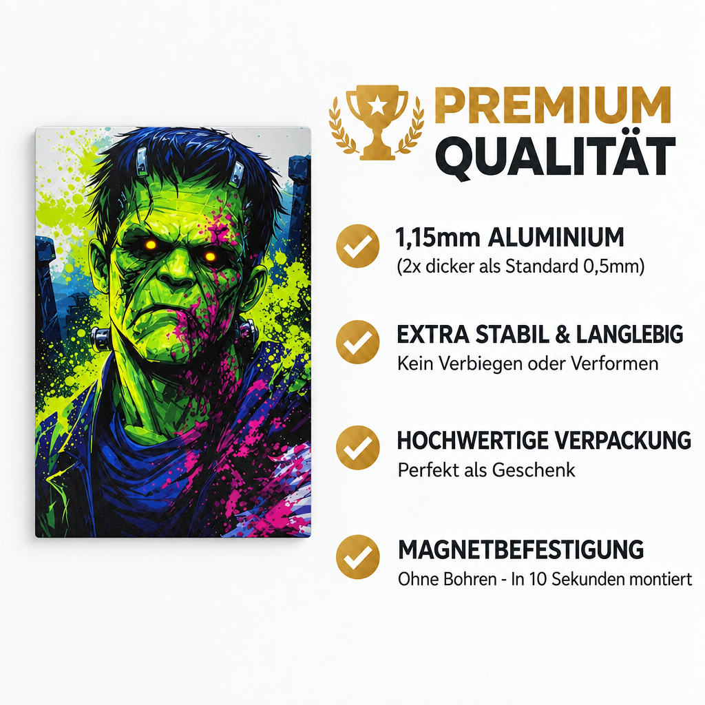 Frankenstein Monster Wandbild