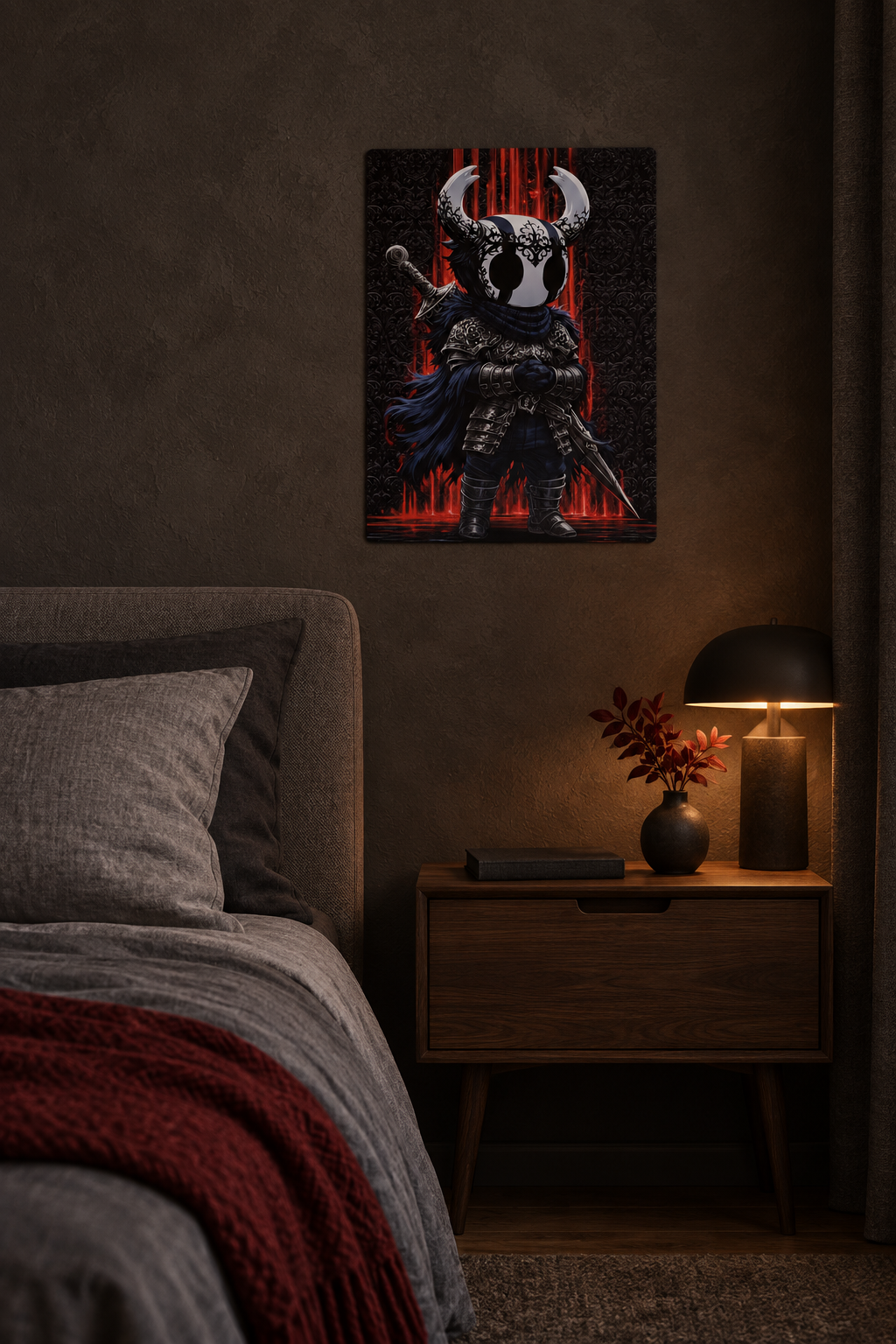 Dunkler Ritter Wandbild