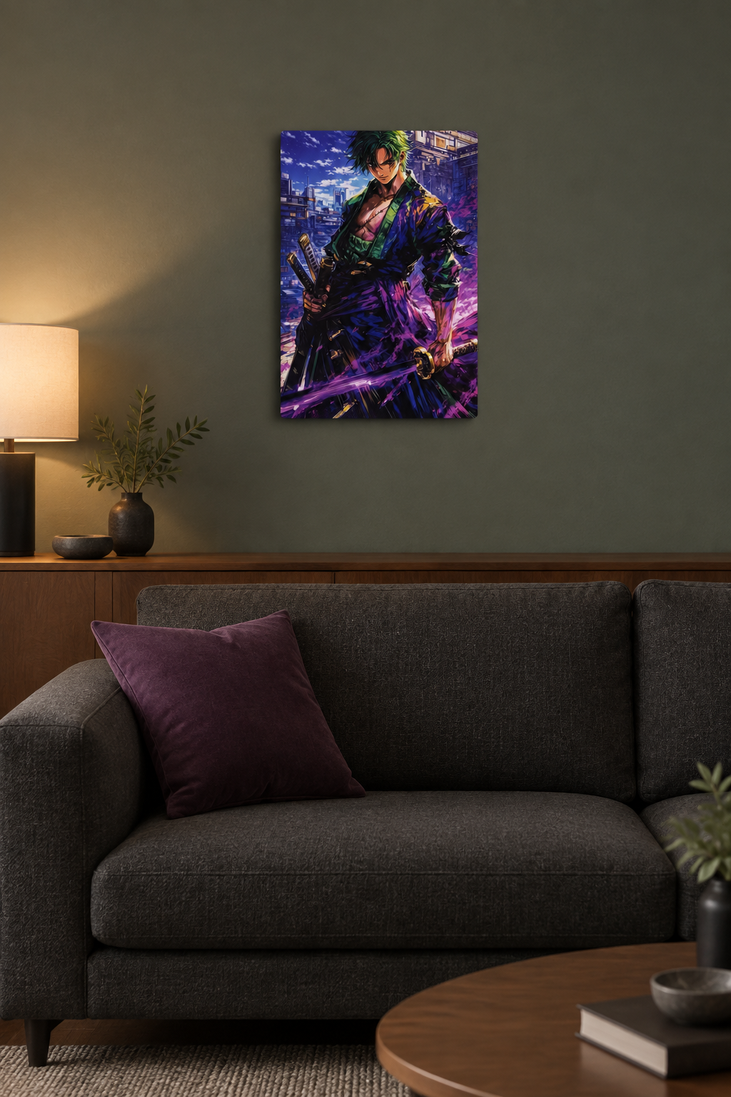 Anime Schwertkämpfer Wandbild