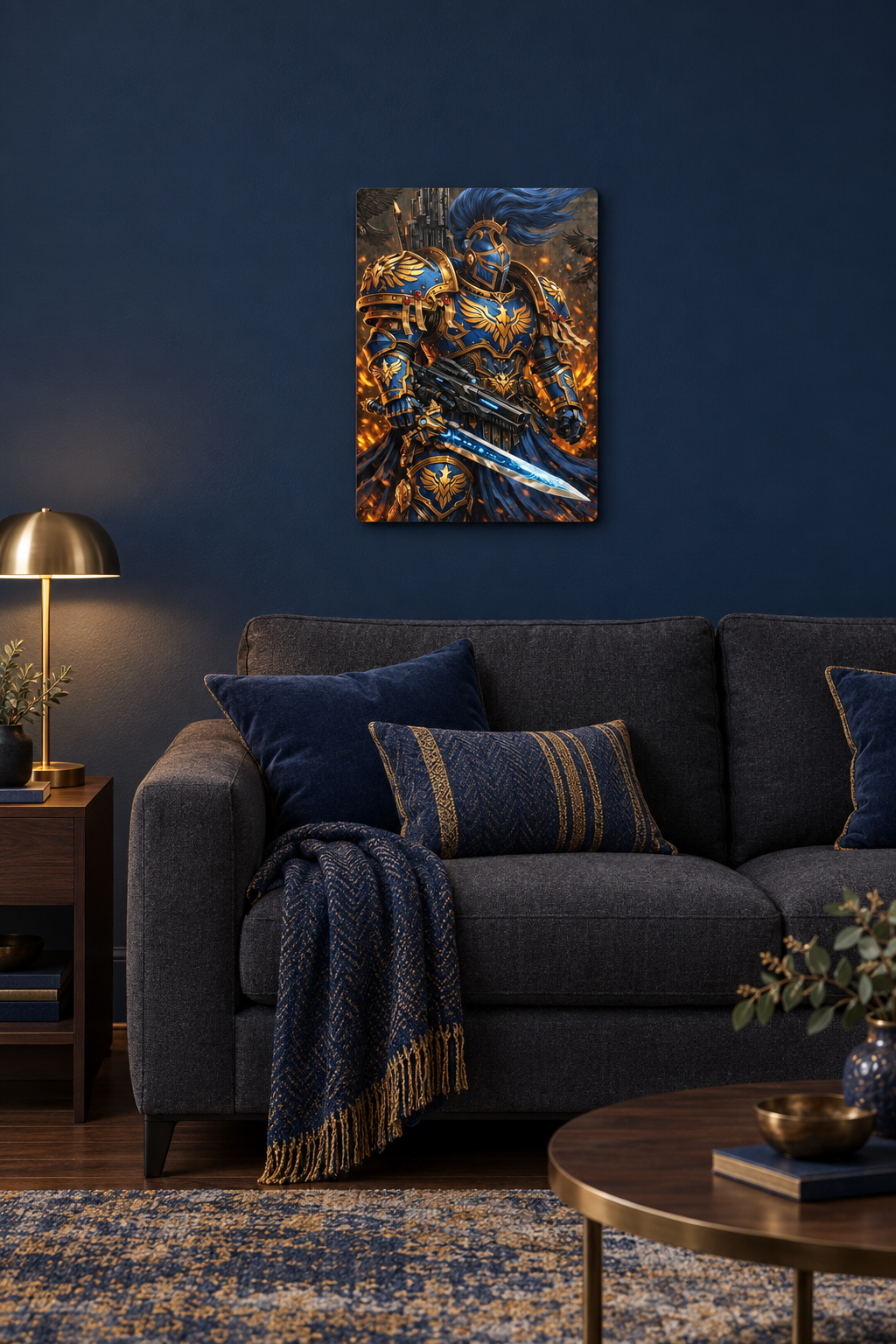 Futuristischer Ritter Wandbild