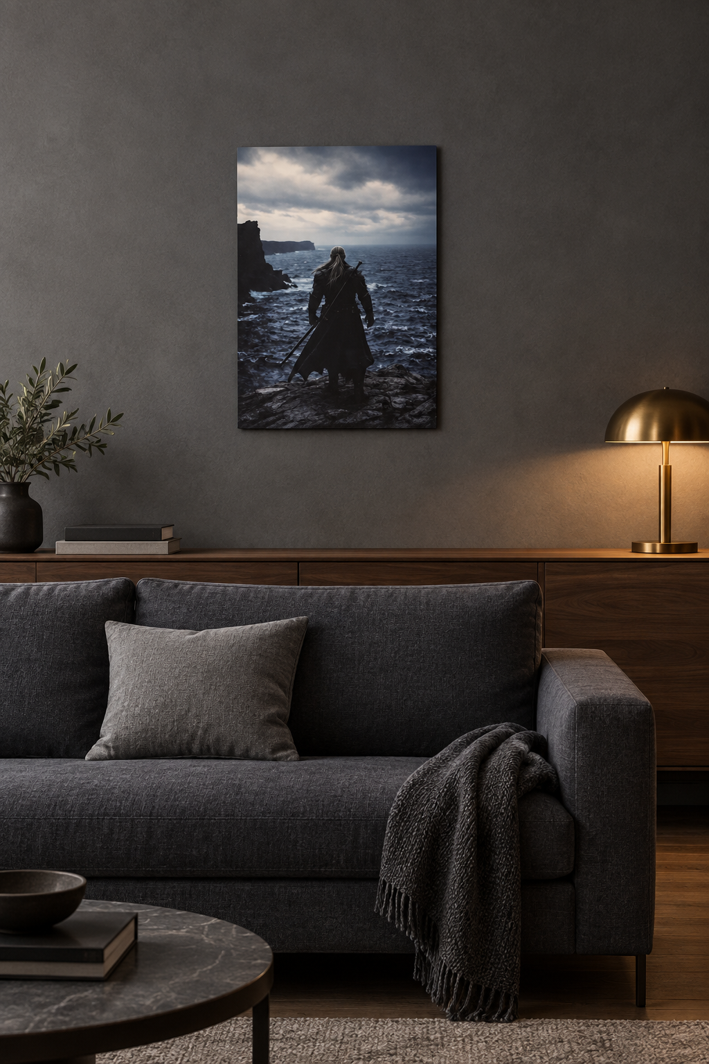 Krieger am Meer Wandbild
