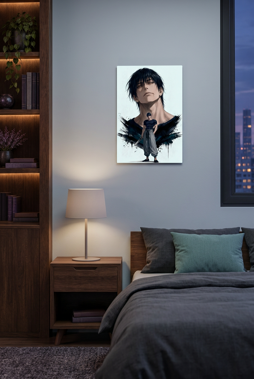 Samurai im Mondlicht Wandbild (Kopie) (Kopie)
