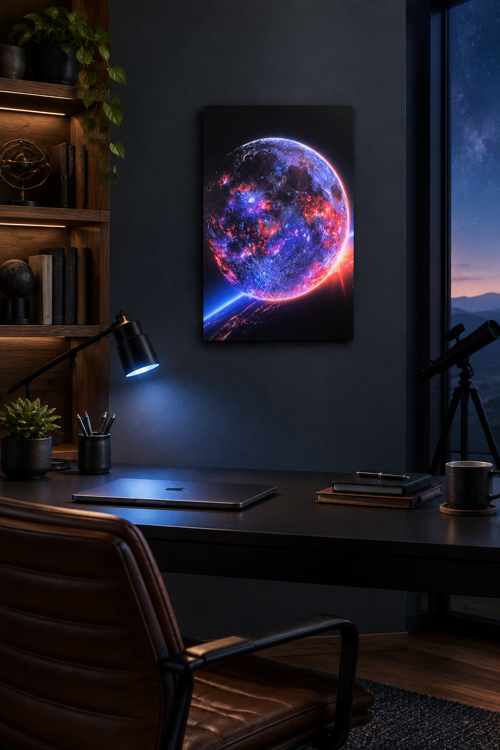 Kosmischer Mond Wandbild
