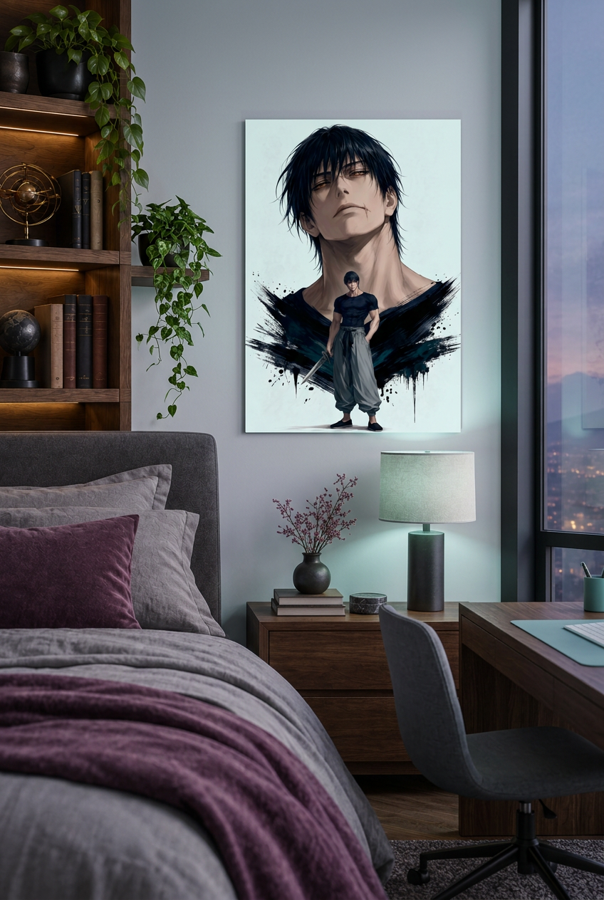 Samurai im Mondlicht Wandbild (Kopie) (Kopie)