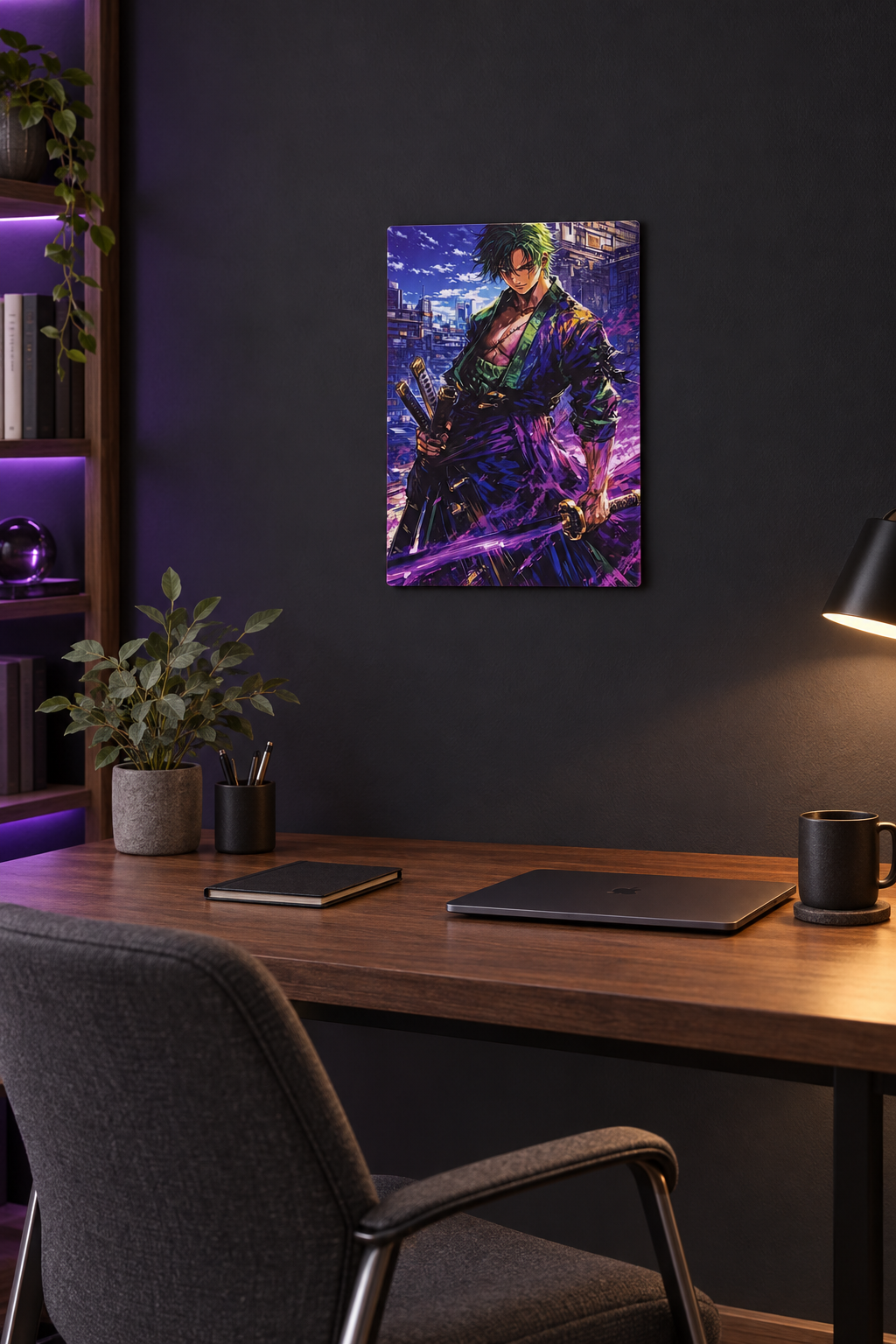 Anime Schwertkämpfer Wandbild
