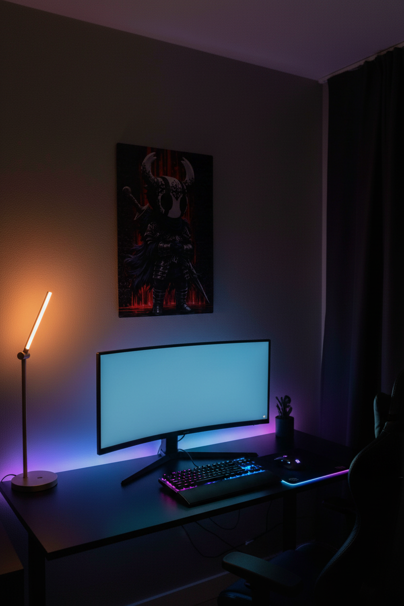 Dunkler Ritter Wandbild