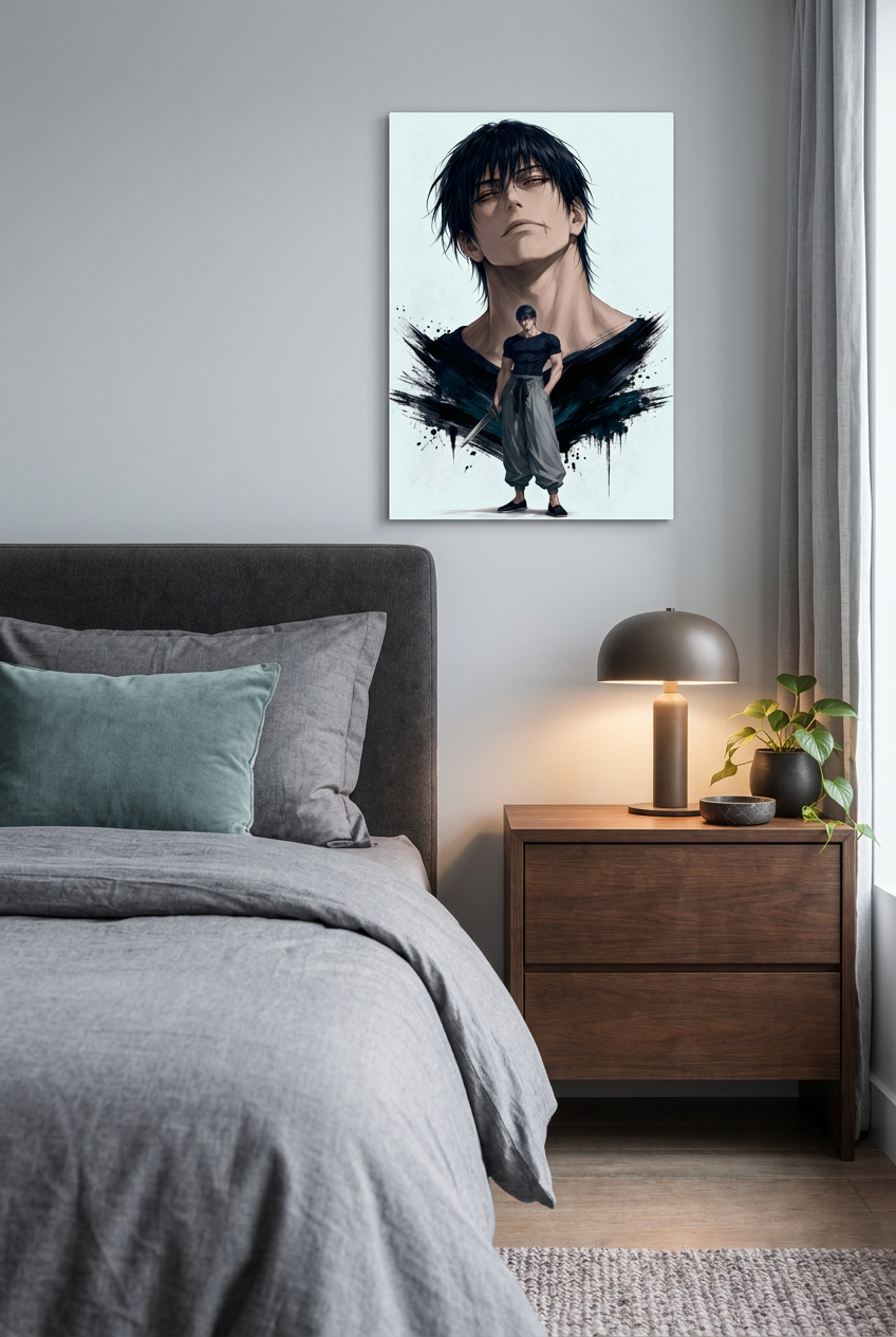 Samurai im Mondlicht Wandbild (Kopie) (Kopie)