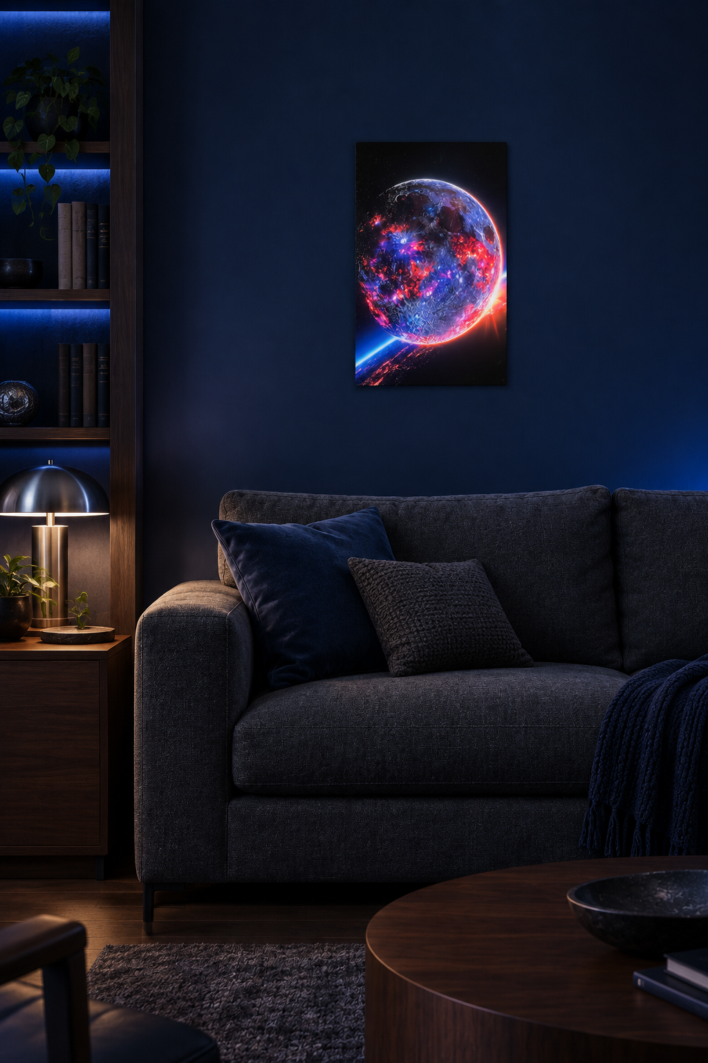 Kosmischer Mond Wandbild