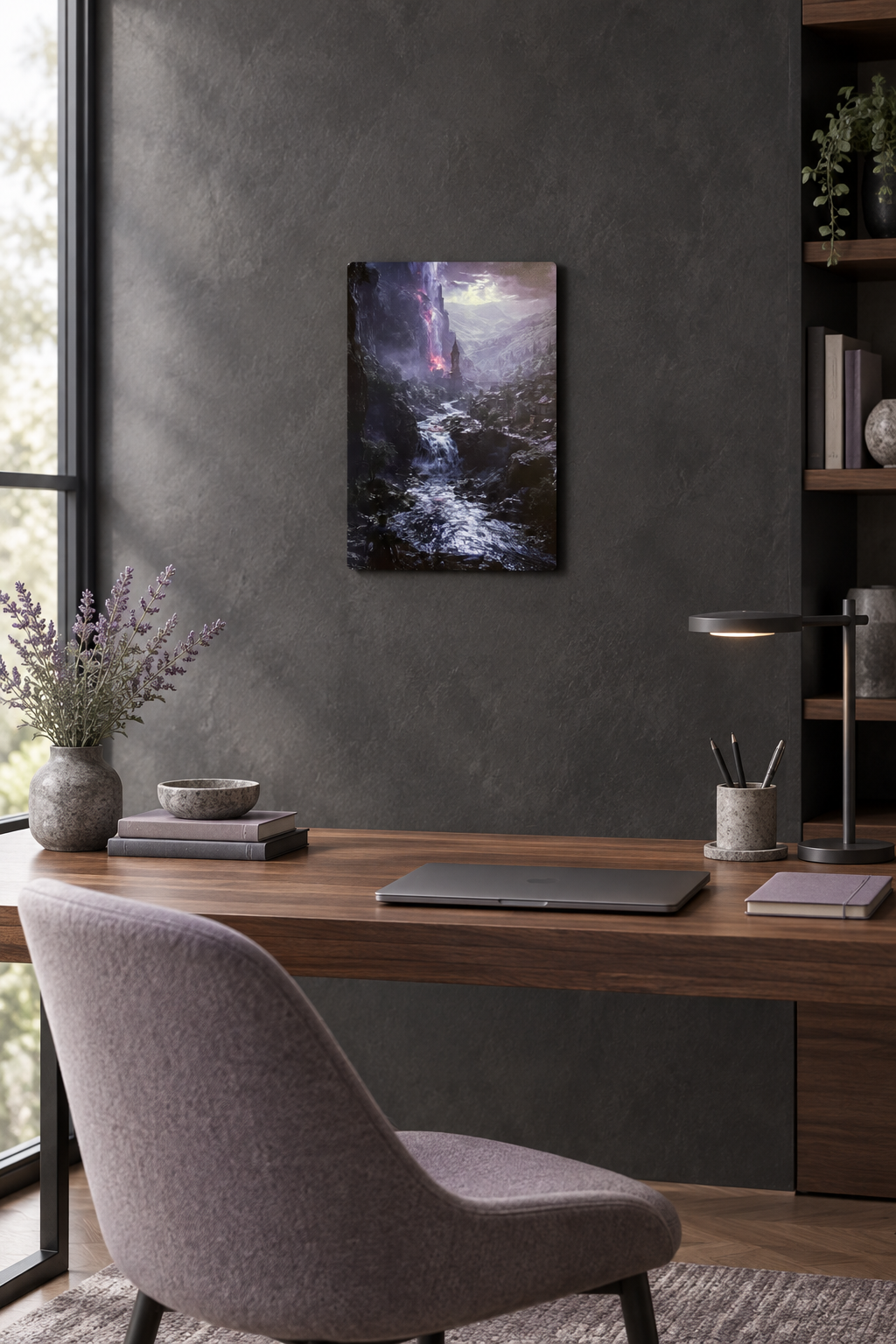 Mystische Gebirgsschlucht Wandbild