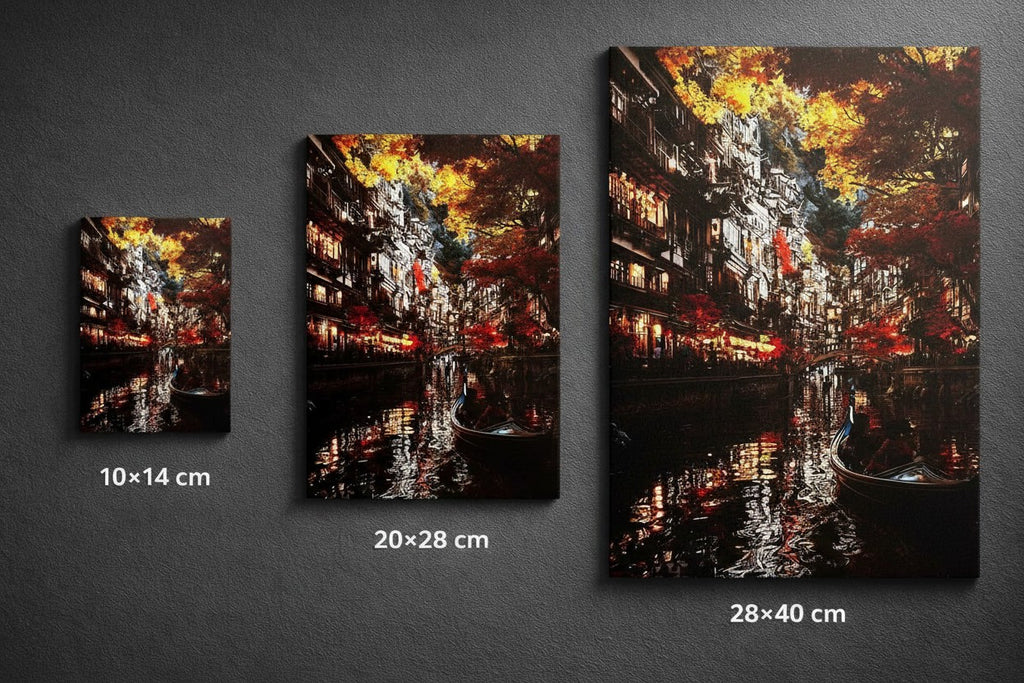 Herbstlicher Kanal Wandbild