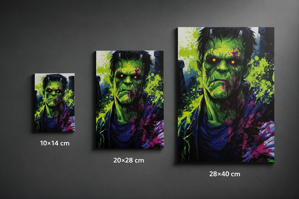 Frankenstein Monster Wandbild