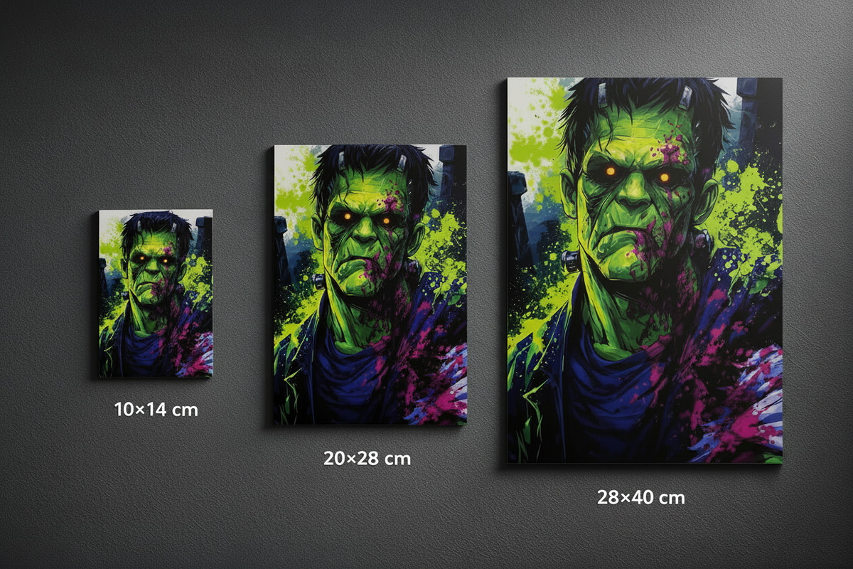 Frankenstein Monster Wandbild