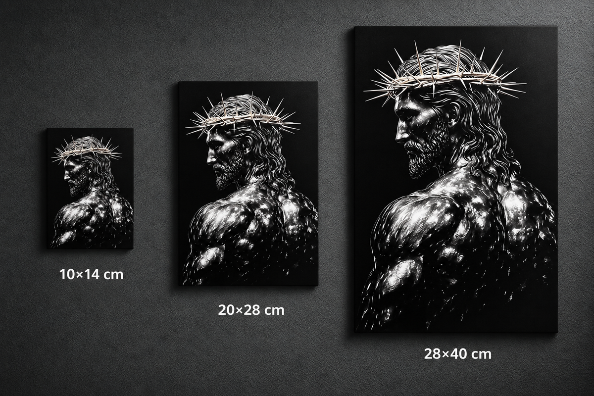 Jesus mit Dornenkrone Wandbild