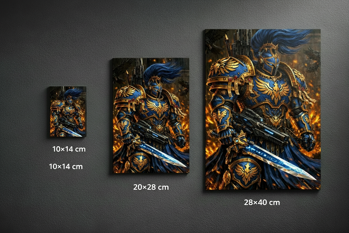 Futuristischer Ritter Wandbild