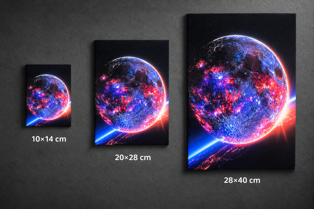 Kosmischer Mond Wandbild