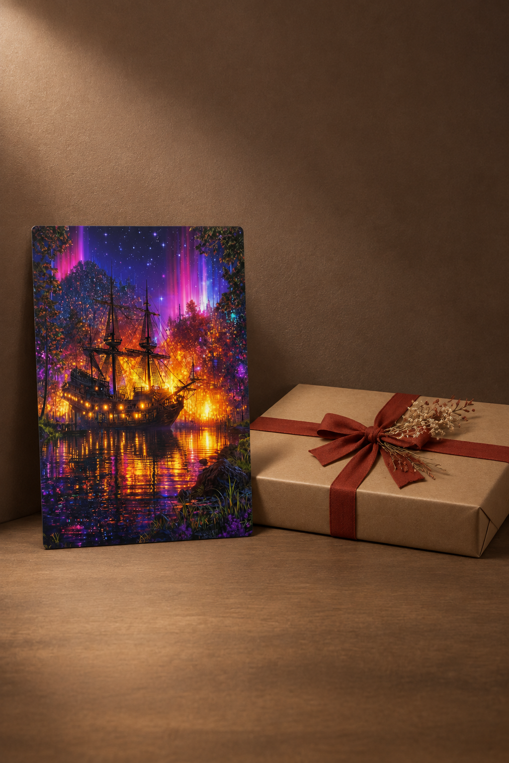 Magisches Segelschiff Wandbild