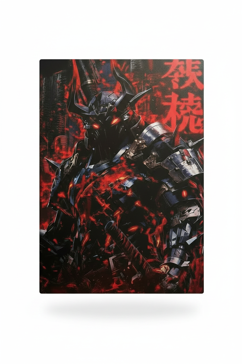 Dunkler Samurai Wandbild