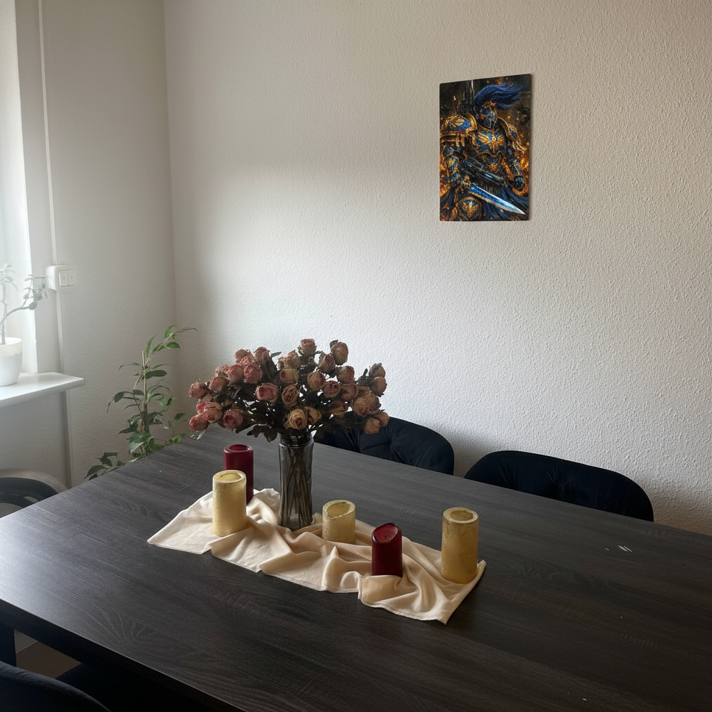 Warrior Print in Dining Room