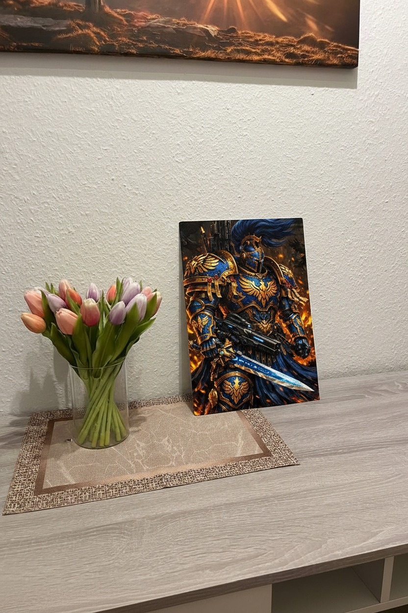 Warrior Print on Table